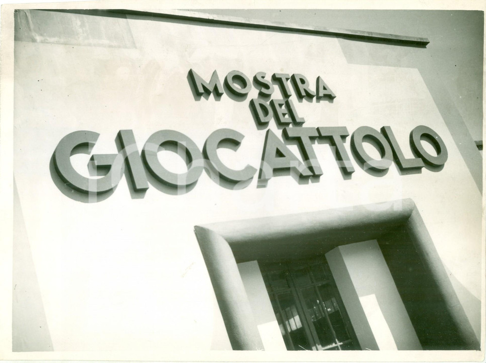 Fotografia d epoca originale 1935 MILANO FIERA CAMPIONARIA Padiglione della Mostra del Giocattolo Fotografia 1
