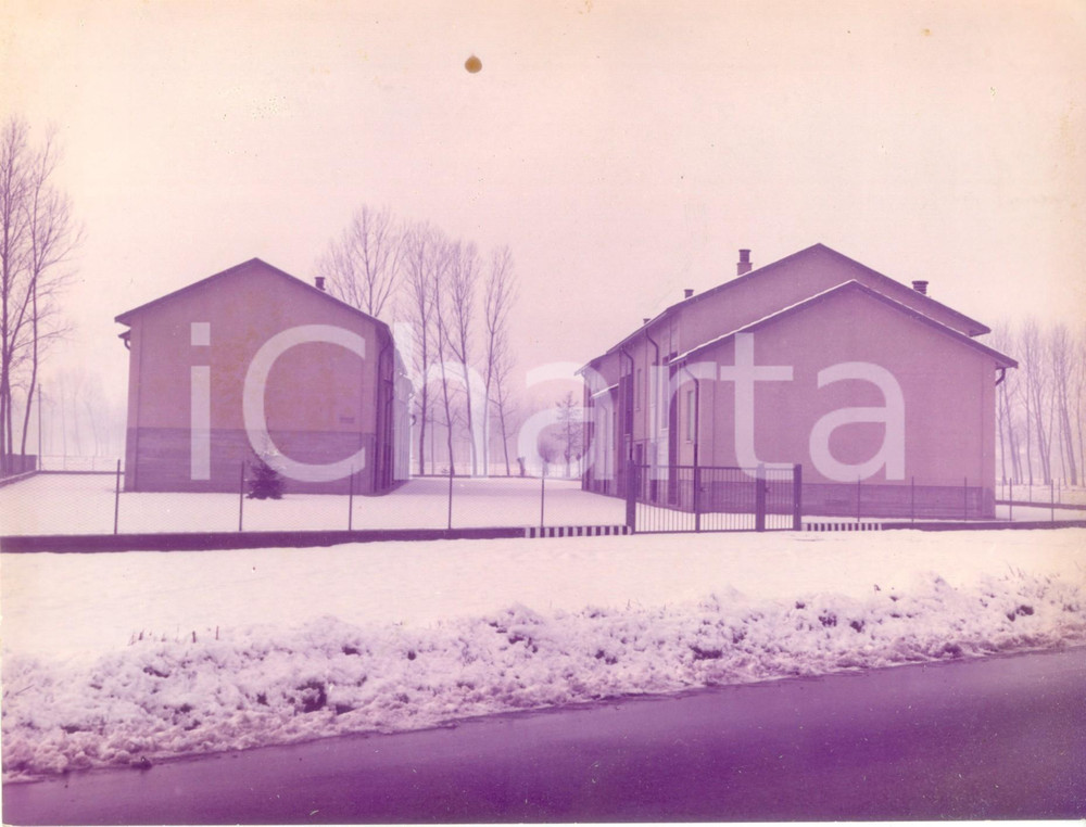 Fotografia d epoca originale 1960 ca SAN GIORGIO DI LOMELLINA PV Scorcio artistico del paese Fotografia 1