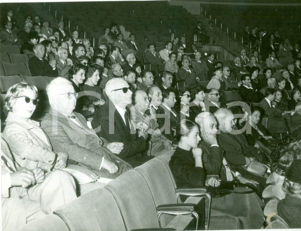 Fotografia d epoca originale 1958 NAPOLI Francesco FLORA Silvana GIORGETTI Congresso Internazionale Scrittori 1
