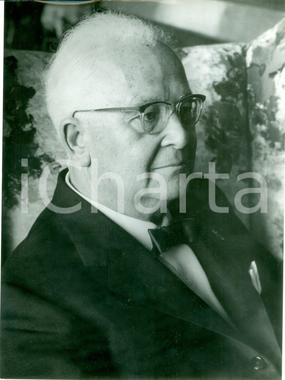Fotografia d epoca originale 1961 PESCARA Critico letterario Francesco FLORA al Premio D ANNUNZIO Foto 1