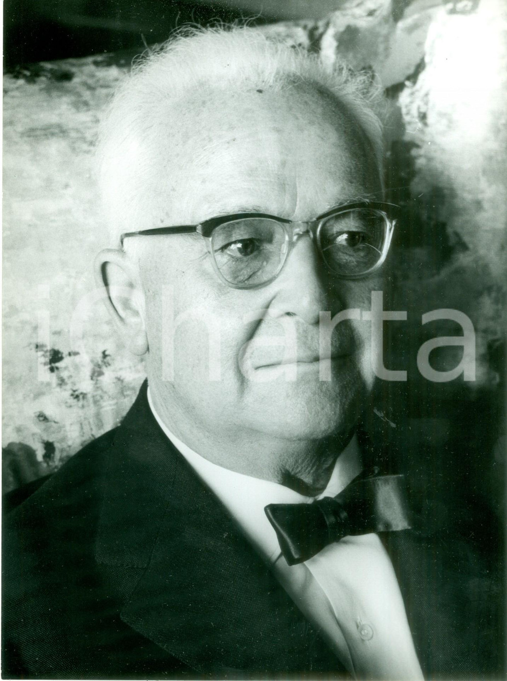 Fotografia d epoca originale 1961 PESCARA Critico letterario Francesco FLORA al Premio D ANNUNZIO Ritratto 1