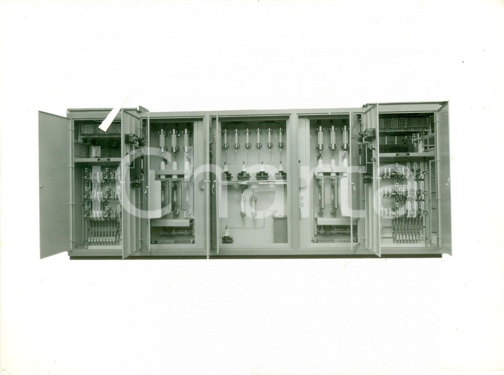 Materiale pubblicitario d’epoca 1960 MILANO Telemeccanica Elettrica Cabina elettrica Scheda fotografica 1