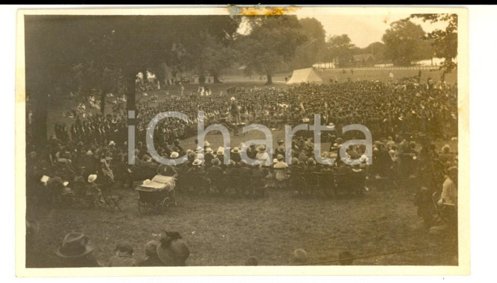 Fotografia d epoca originale 1924 LONDON HYDE PARK  Folla allo SPEAKER S CORNER Fotografia 12x6 cm 1