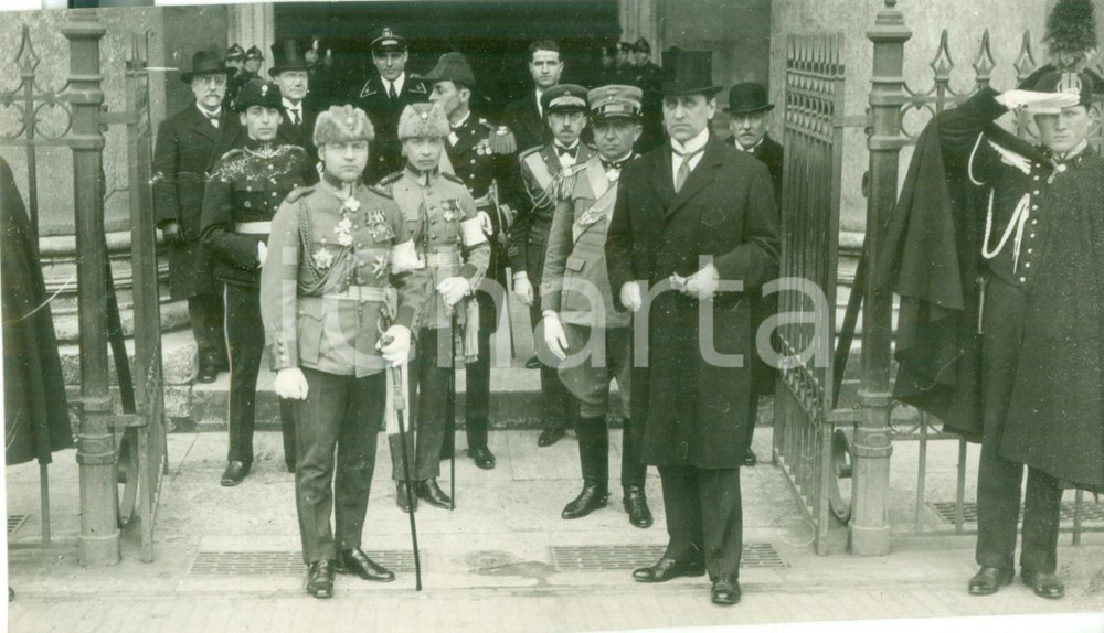 Fotografia d epoca originale 1928 ROMA Missione Militare Finlandese in visita ufficiale Fotografia 1