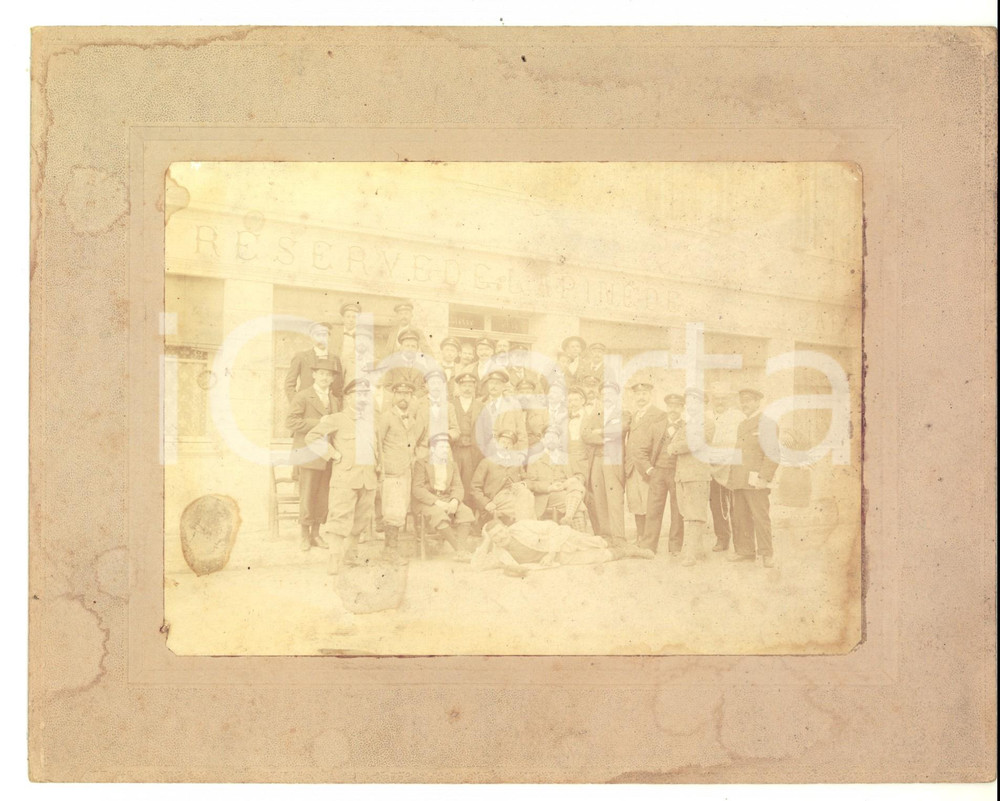 Fotografia d epoca originale 1910 ca JUANLESPINS F Personale cafÃ© e albergo RESERVE DE LA PINEDE Foto 1