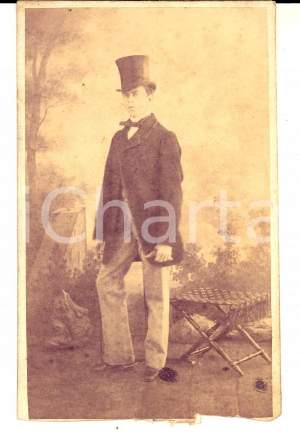 Fotografia d epoca originale 1865 ca TORINO Ritratto Amedeo di SAVOIAAOSTA re di Spagna Foto CHANAZ RARA 1