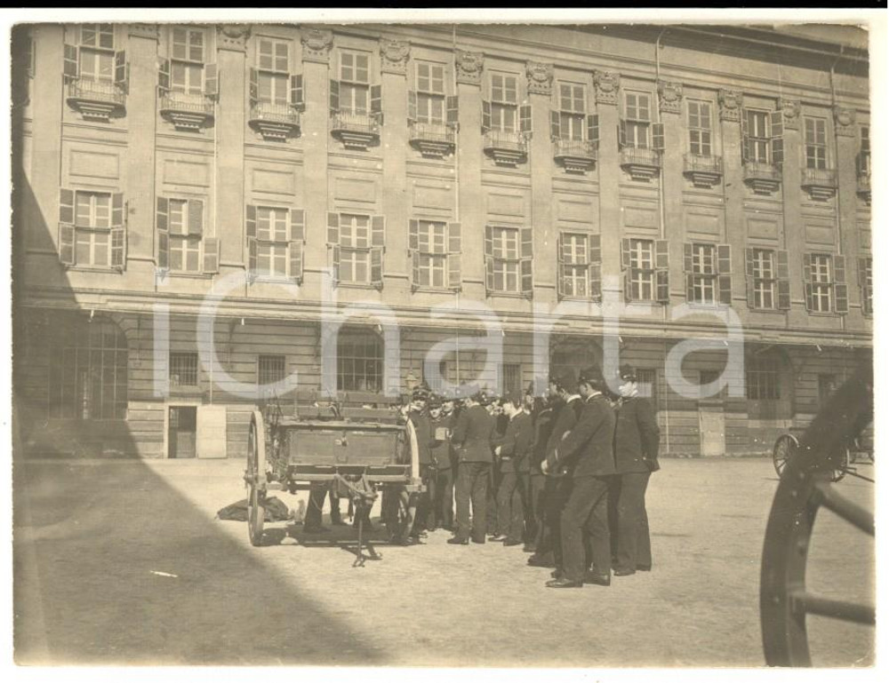 Fotografia d epoca originale 1903 TORINO Regia Accademia Militare Istruzione degli allievi ufficiali Foto 1