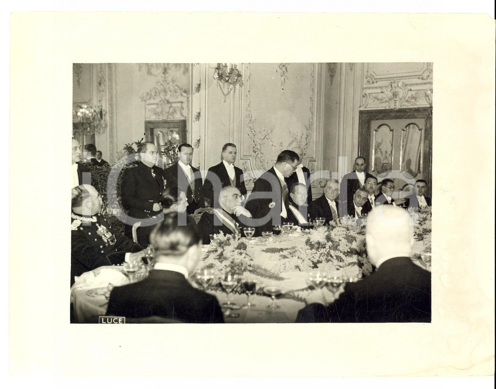 Fotografia d epoca originale 1939 ROMA Circolo degli Scacchi  Pranzo per Toshio SHIRATORI ambasciatore Foto 1