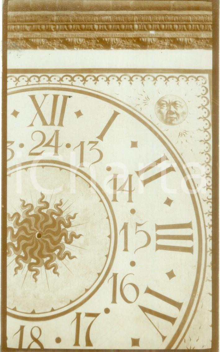 Fotografia d epoca originale 1910 MILANO BICOCCA DEGLI ARCIMBOLDI Particolare dell orologio Fotografia 1