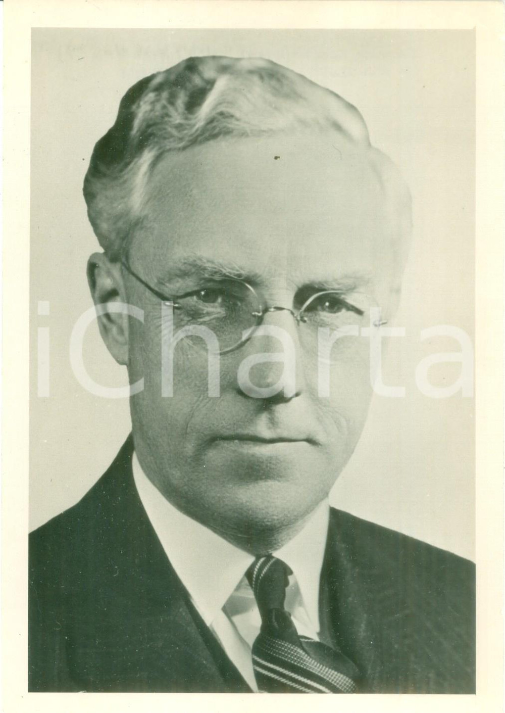 Fotografia d epoca originale 1949 USA Clarence Essary HUNTER ECA Administrator in the NETHERLANDS Fotografia 1