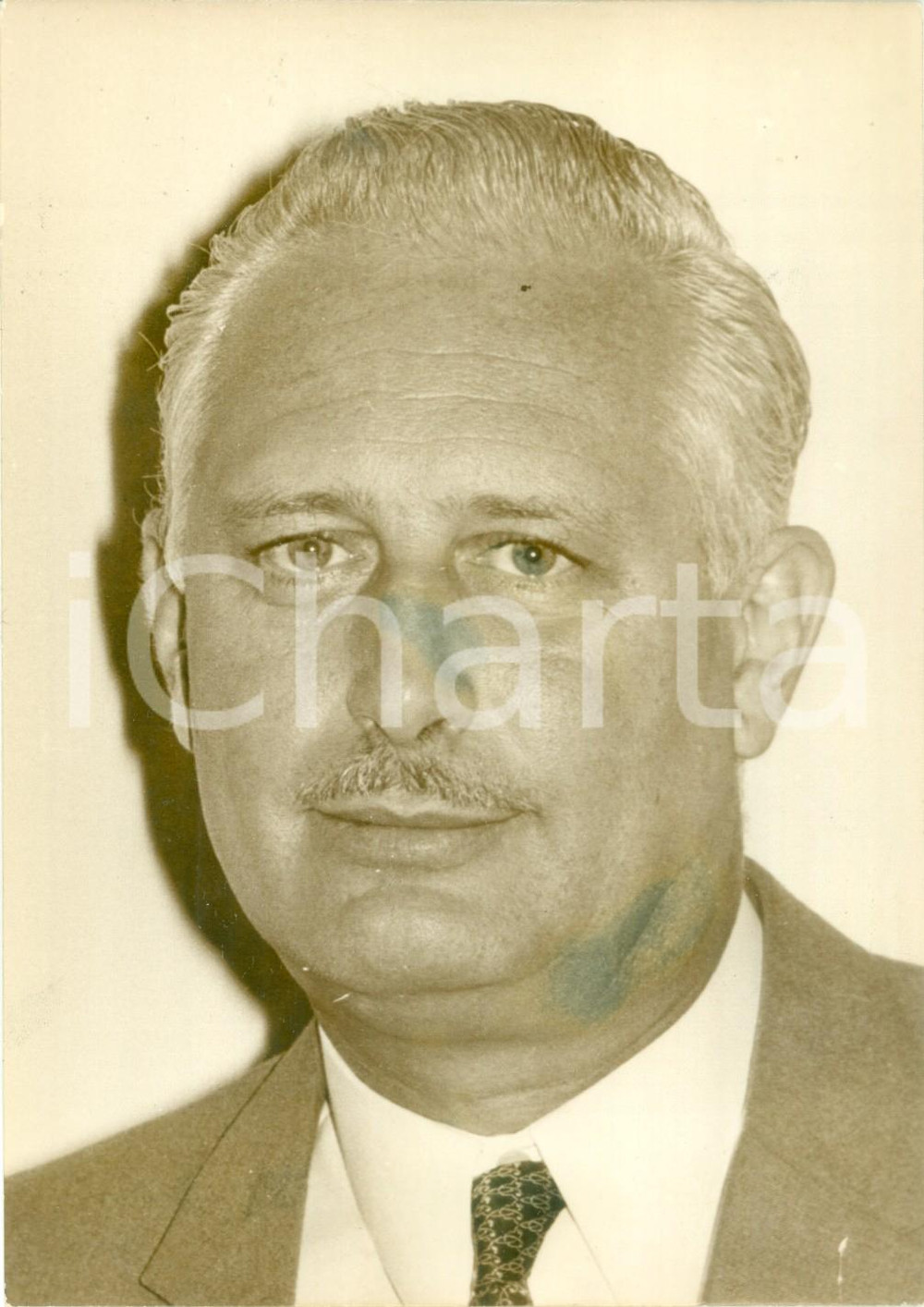 Fotografia d epoca originale 1970 PARIS AndrÃ© GIRAUD patron Commissariat Energie Atomique Fotografia 1