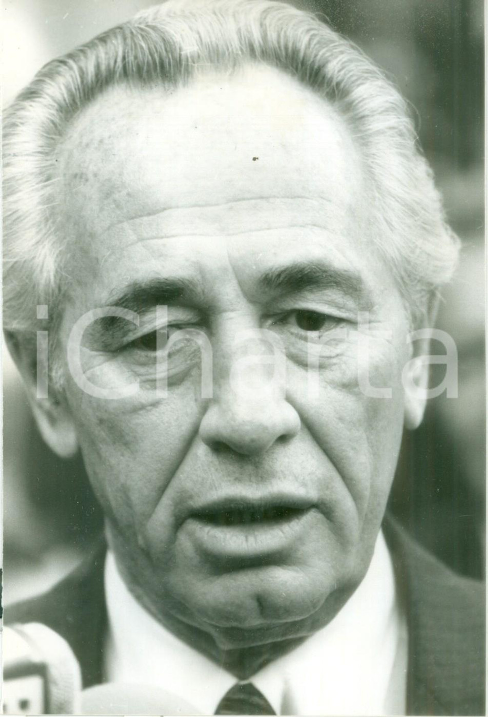 Fotografia d epoca originale 1980 ISRAELE Shimon PERES Ministro degli affari esteri Fotografia 1