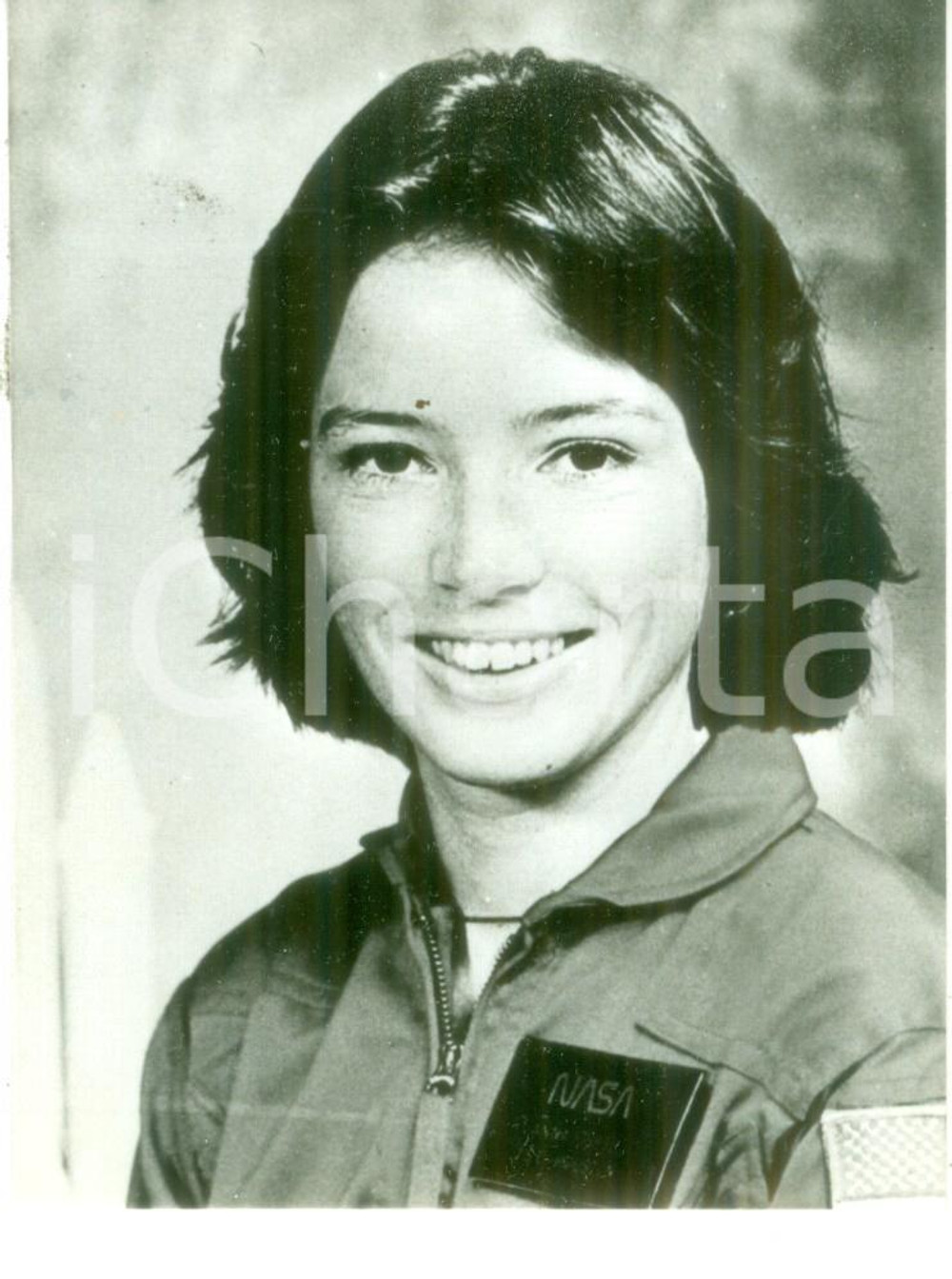 Fotografia d epoca originale 1975 ca USA L astronauta Anna FISHER in divisa della NASA Fotografia 1