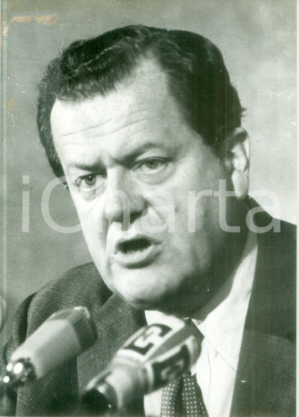 Fotografia d epoca originale 1979 PARIS Olivier GUICHARD invitato a riunione R.P.R. Fotografia 1