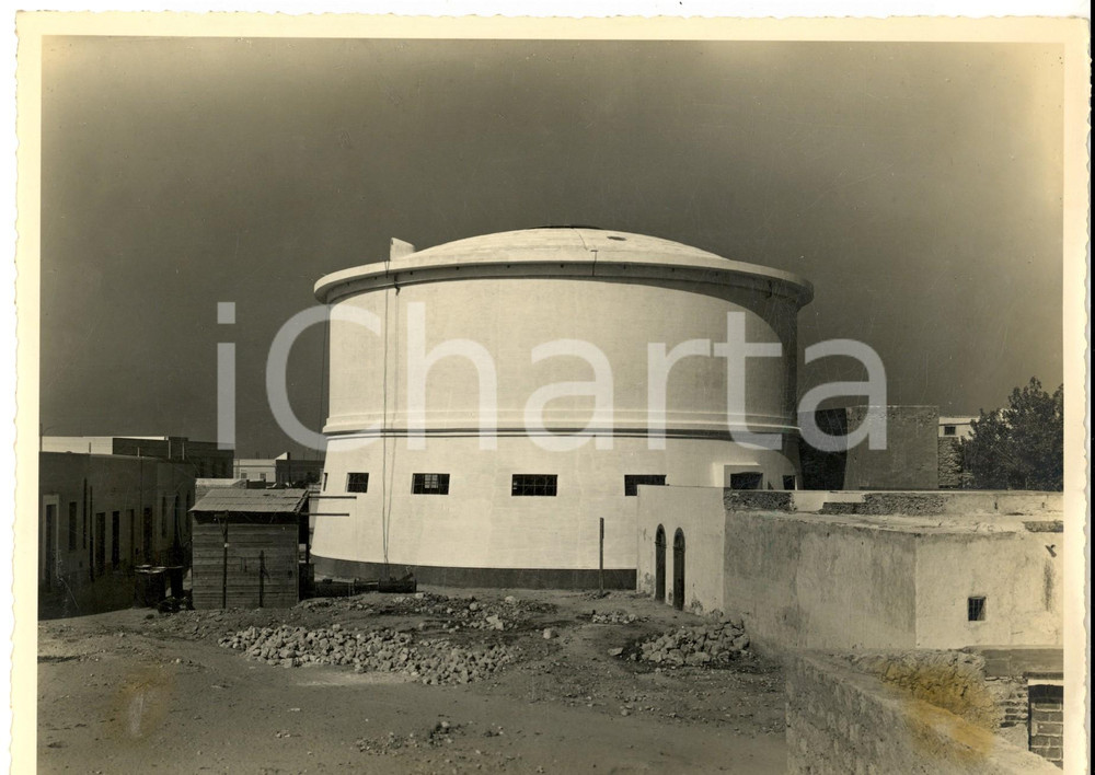 Fotografia d epoca originale 1935 TRIPOLI LIBIA ARCHITETTURA COLONIALE Nuovo edificio Fotografia 24x17 1