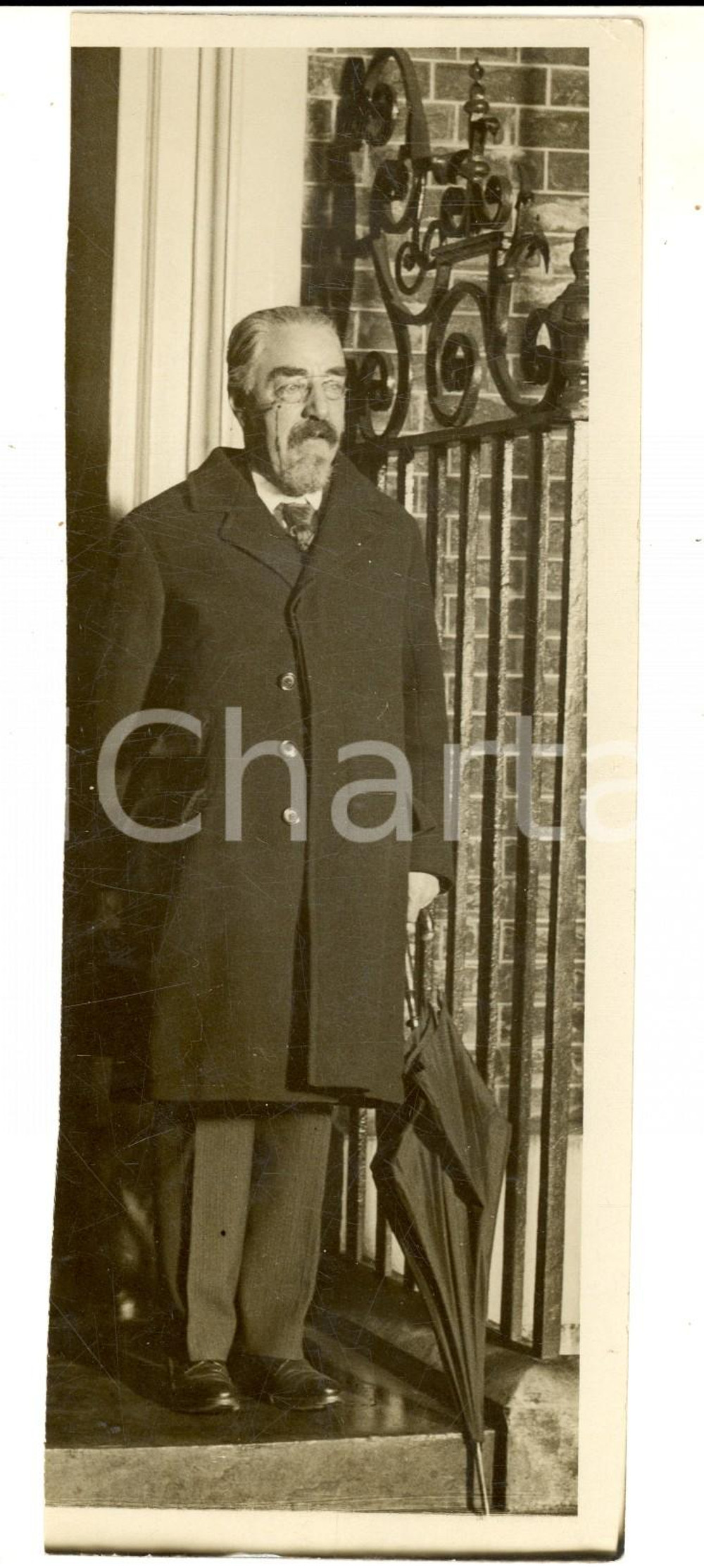 Fotografia d epoca originale 1930 ca LONDON Portrait of Sidney WEBB president board of Trade Photo 8x20 cm 1