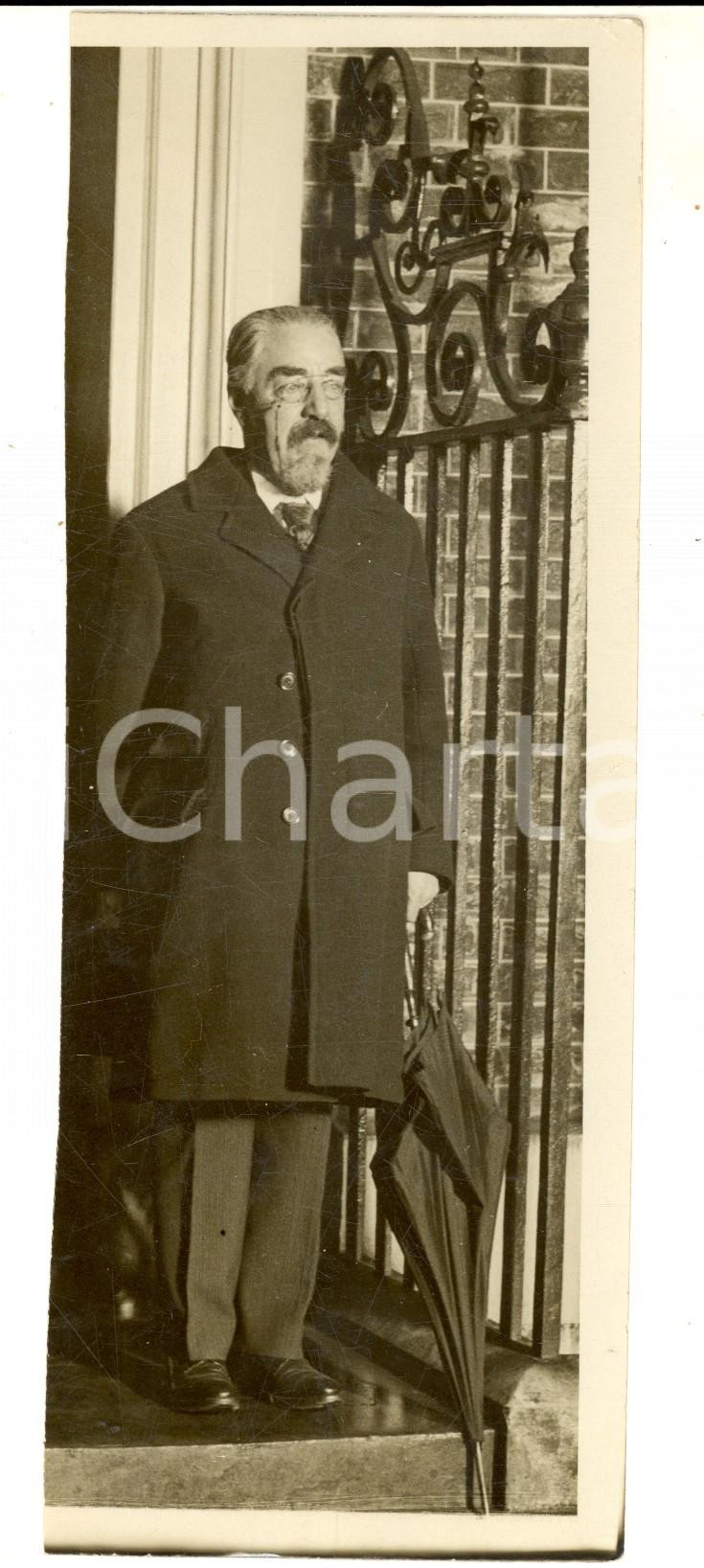Fotografia d epoca originale 1930 ca LONDON Portrait of Sidney WEBB president board of Trade Photo 8x20 cm 1