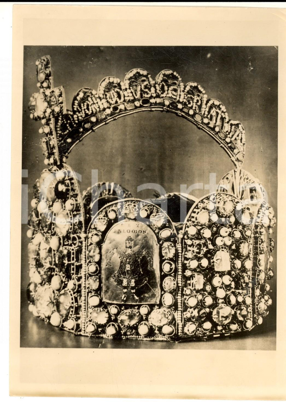 Fotografia d epoca originale 1938 NUREMBERG Esposizione corona del SACRO ROMANO IMPERO Fotografia 13x18 1