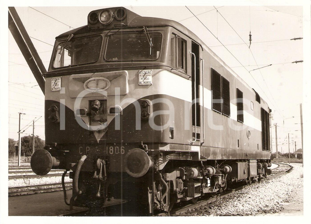 Fotografia d epoca originale 1965 ca CP Comboios de PORTUGAL Locomotiva 1806 Foto 17 x 13 cm 1