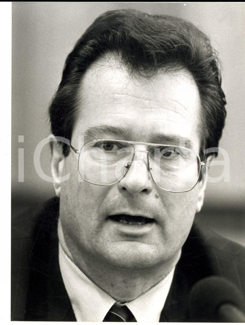 Fotografia d epoca originale 1991 BERLIN Ritratto di Klaus KINKEL ministro della GIUSTIZIA Foto 17x22 1 1