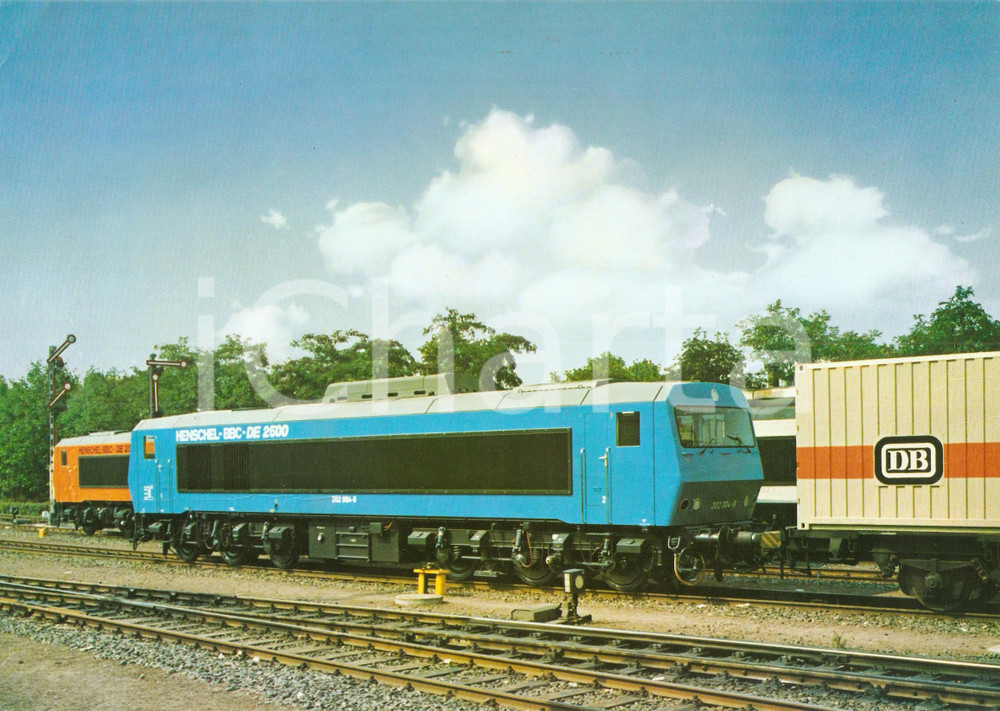 Fotografia d epoca originale 1975 ca DB Deutsche Bundesbahn HENSCHELBBC DE 2500 Foto seriale 29x21 cm 1
