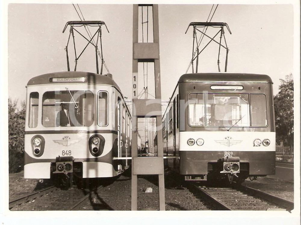 1960 ca BUDAPEST Budapesti Közlekedési Vállalat BKV Treni 848 e 862 *Foto 11x8