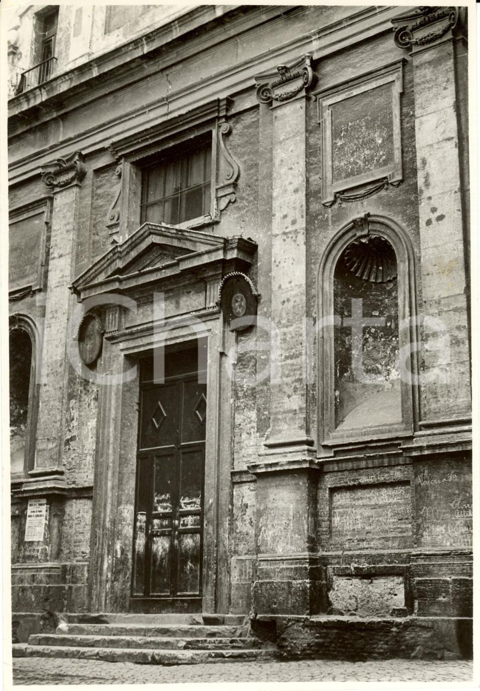 Fotografia d epoca originale 1940 ca ROMA Veduta esterna della chiesa di SAN CELSO dove fu battezzato PIO XII 1