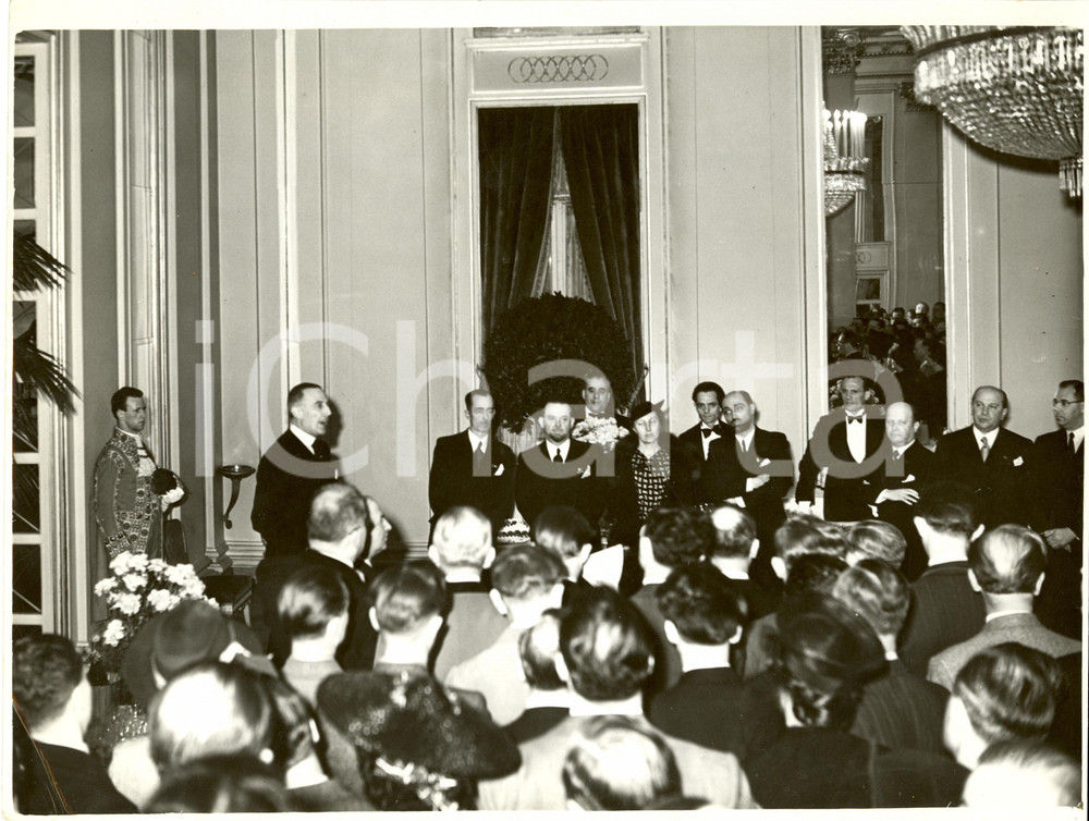 Fotografia d epoca originale 1938 MILANO Teatro alla SCALA  Guido PESENTI ricevimento Artisti TEDESCHI Foto 1