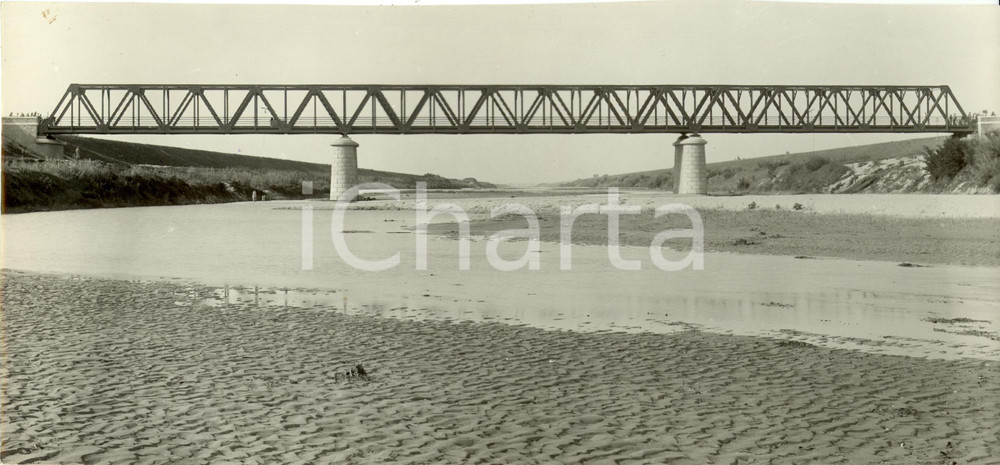 Fotografia d epoca originale 1931 VENEZIA Il nuovo ponte sul fiume BRENTA Fotografia 1