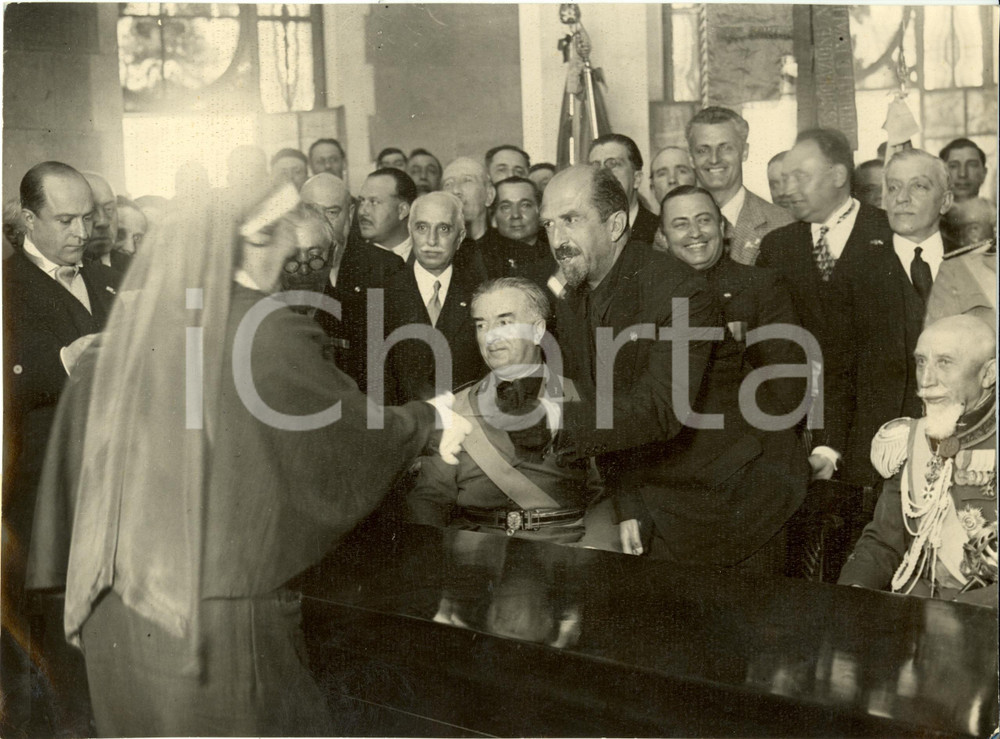Fotografia d epoca originale 1931 ROMA Associazione Combattenti a Casa Madre Mutilati Vedove di Guerra Foto 1