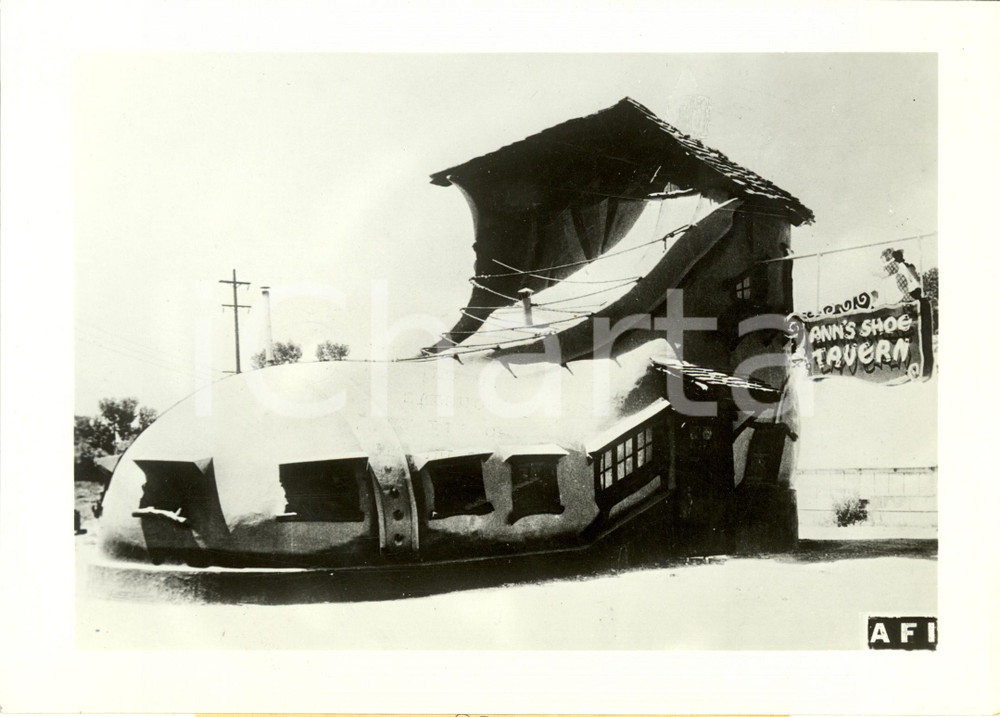 Fotografia d epoca originale 1941 OGDEN UTAH, USA Ristorante o sommergibile? ANN S SHOE TAVERN Fotografia 1