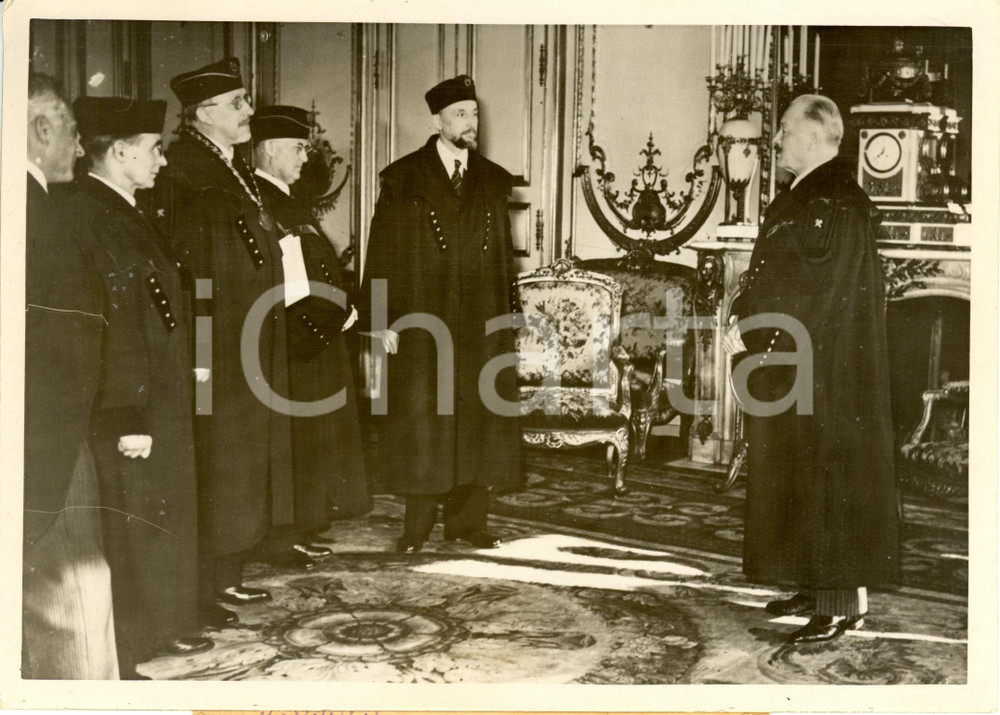 Fotografia d epoca originale 1938 PARIS F Albert LEBRUN Alois BARMA de l Ecole des Mines de PRZIBRAM Photo 1