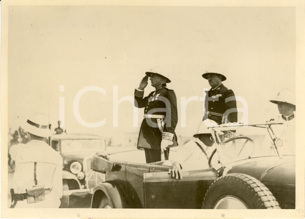 Fotografia d epoca originale 1937 DAKAR Senegal A.O.F. Marcel de COPPET Governeur GÃ©nÃ©ral et Edmond LOUVEAU 1