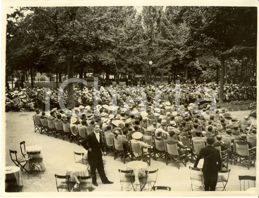Fotografia d epoca originale 1936 MILANO 8Â°Concerto Sinfonico Dopolavoristi ai Giardini della TRIENNALE Foto 1
