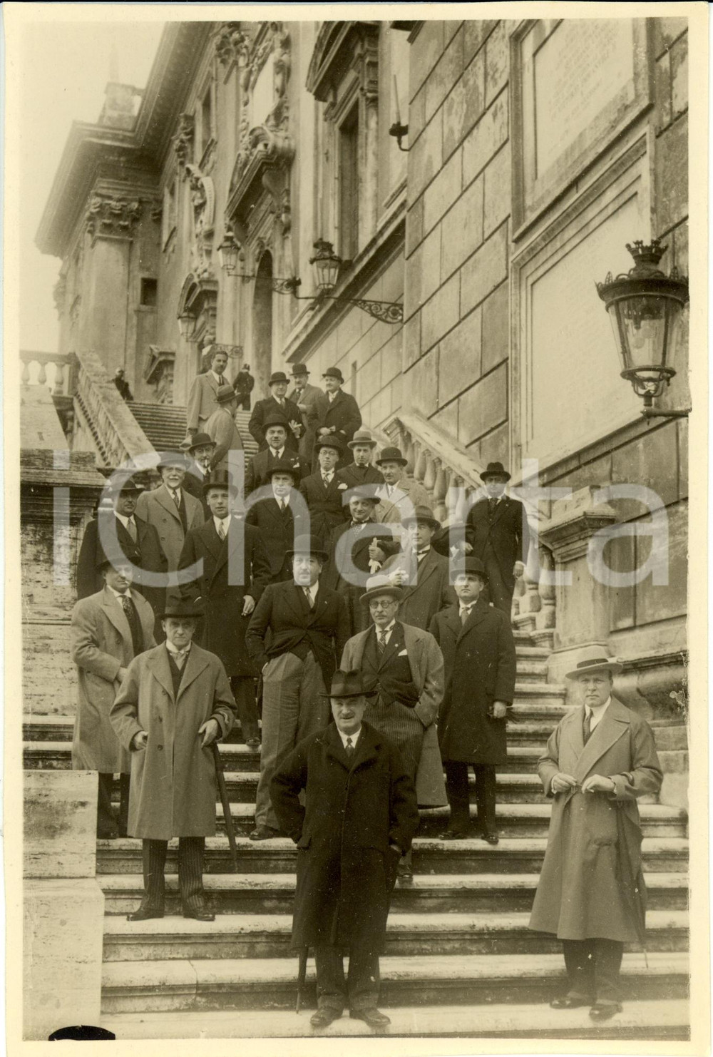 Fotografia d epoca originale 1931 ROMA Campidoglio  IV Congresso Camere Commercio Italiane all estero Foto 1