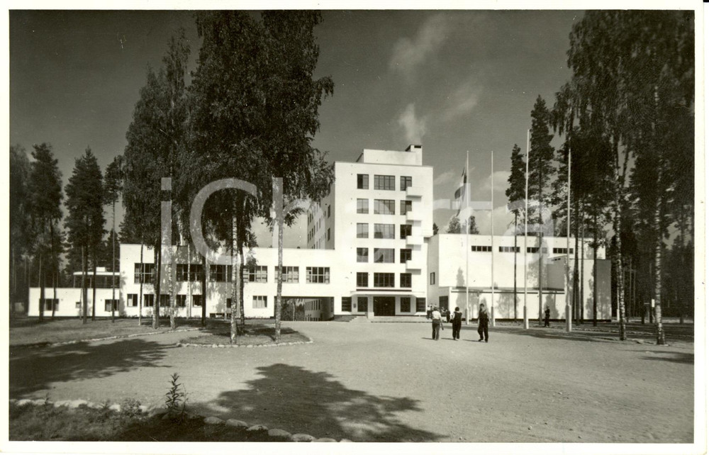 Fotografia d epoca originale 1939 VIERUMAKI Finlandia La Casa dello Sport Fotografia 14 x 9 cm 1