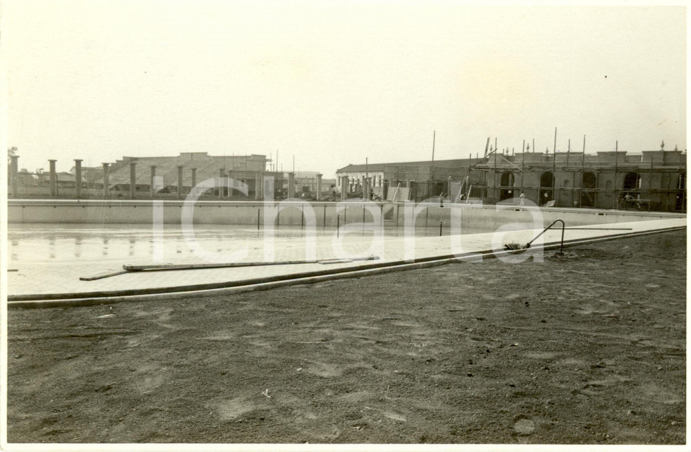 Fotografia d epoca originale 1932 MILANO Via PADOVA Piscina comunale in costruzione Fotografia 1