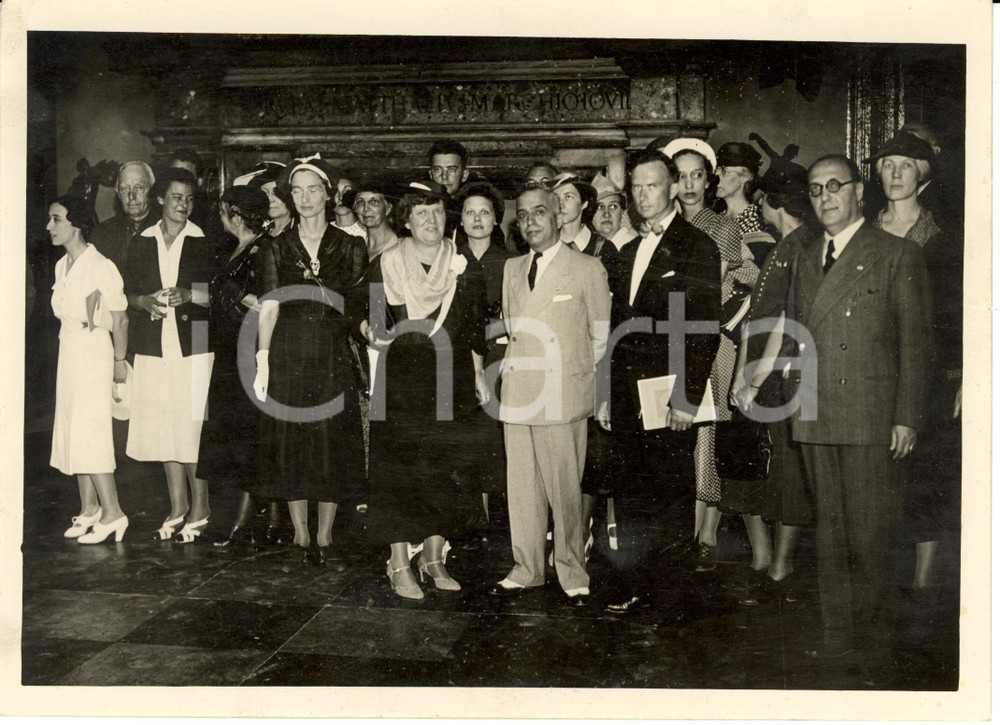Fotografia d epoca originale 1938 ROMA Centro Studi Americani  Professori del Social Change Group Foto 1