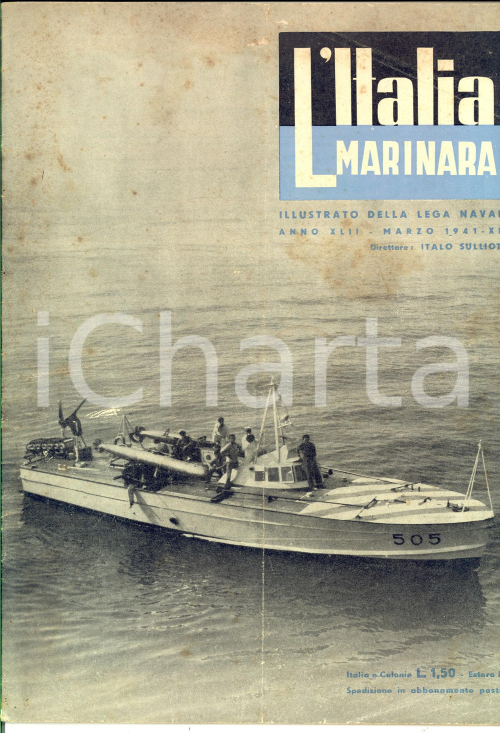 Giornale, rivista storica 1941 WW2 ITALIA MARINARA La battaglia di TSUSHIMA LEGA NAVALE ILLUSTRATO 1