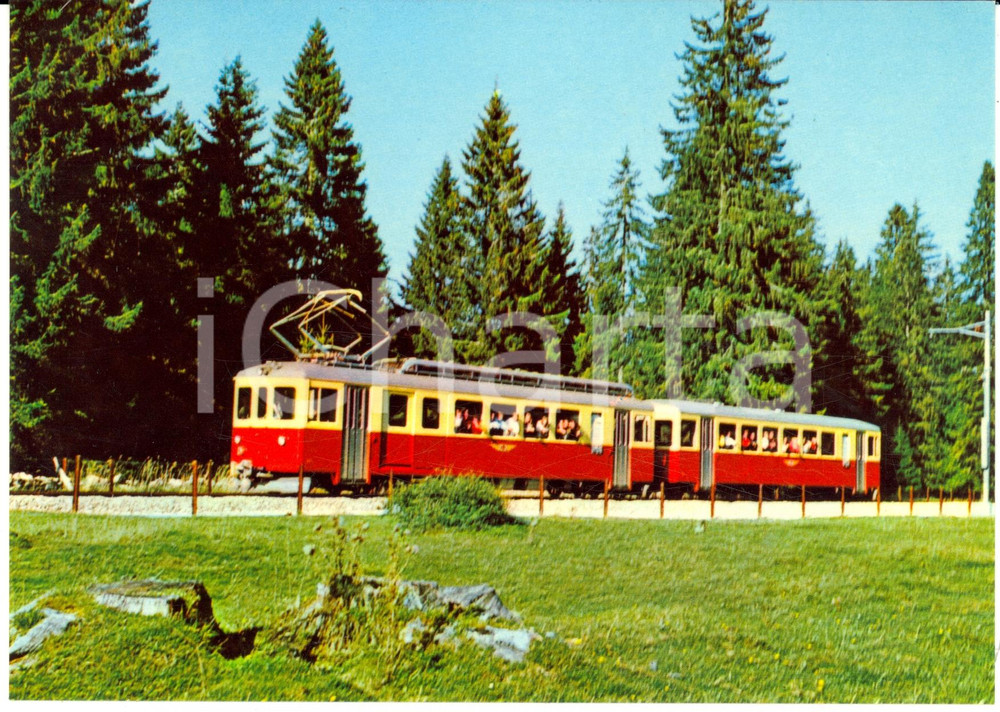 Cartolina originale da collezione 1984 NOIRMONT CH Chemins de Fer du JURA Train CJ Cartolina FG NV 1