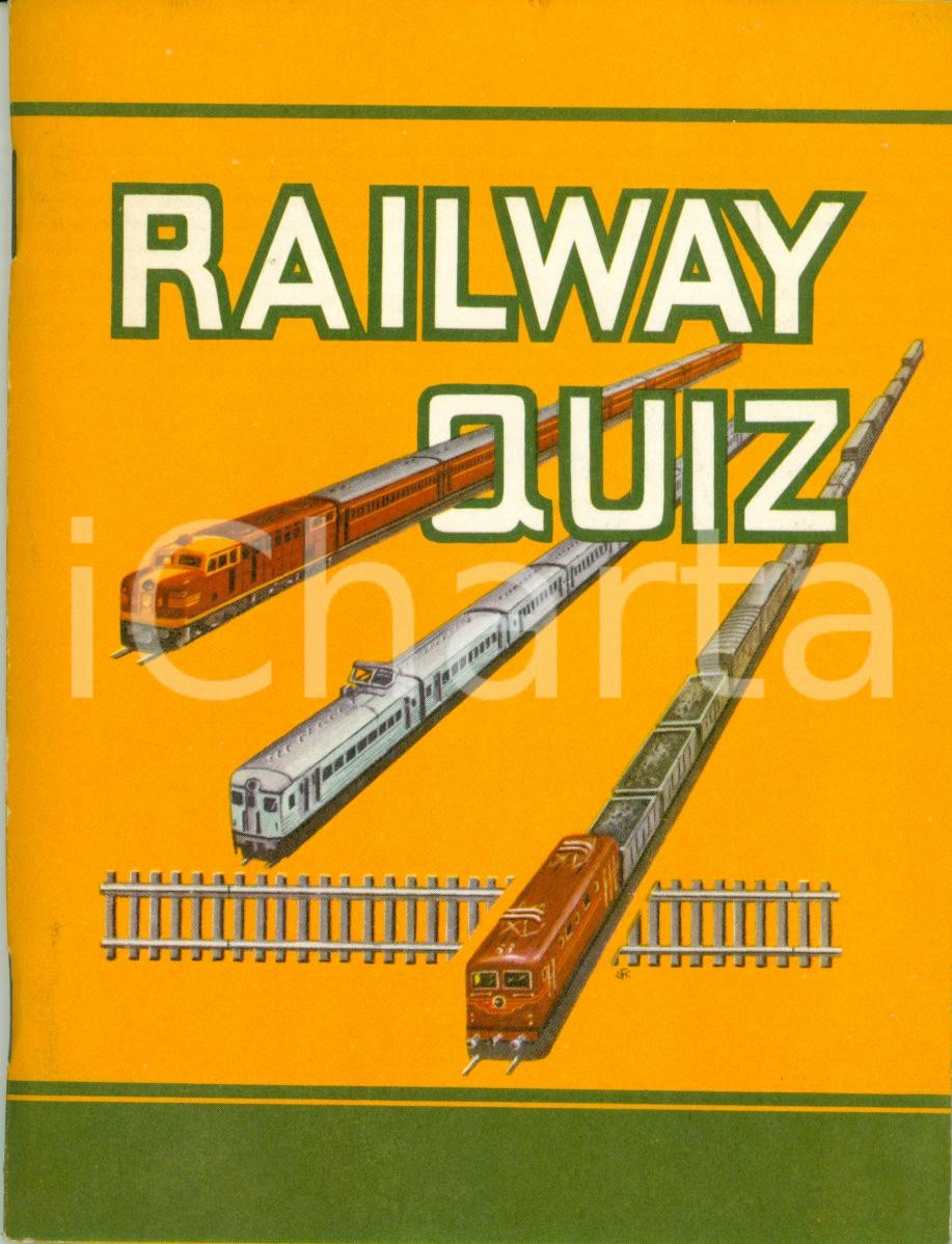 Libro, pubblicazione d epoca 1966 NEW SOUTH WALES Department Railways RAILWAY QUIZ Illustrato 1