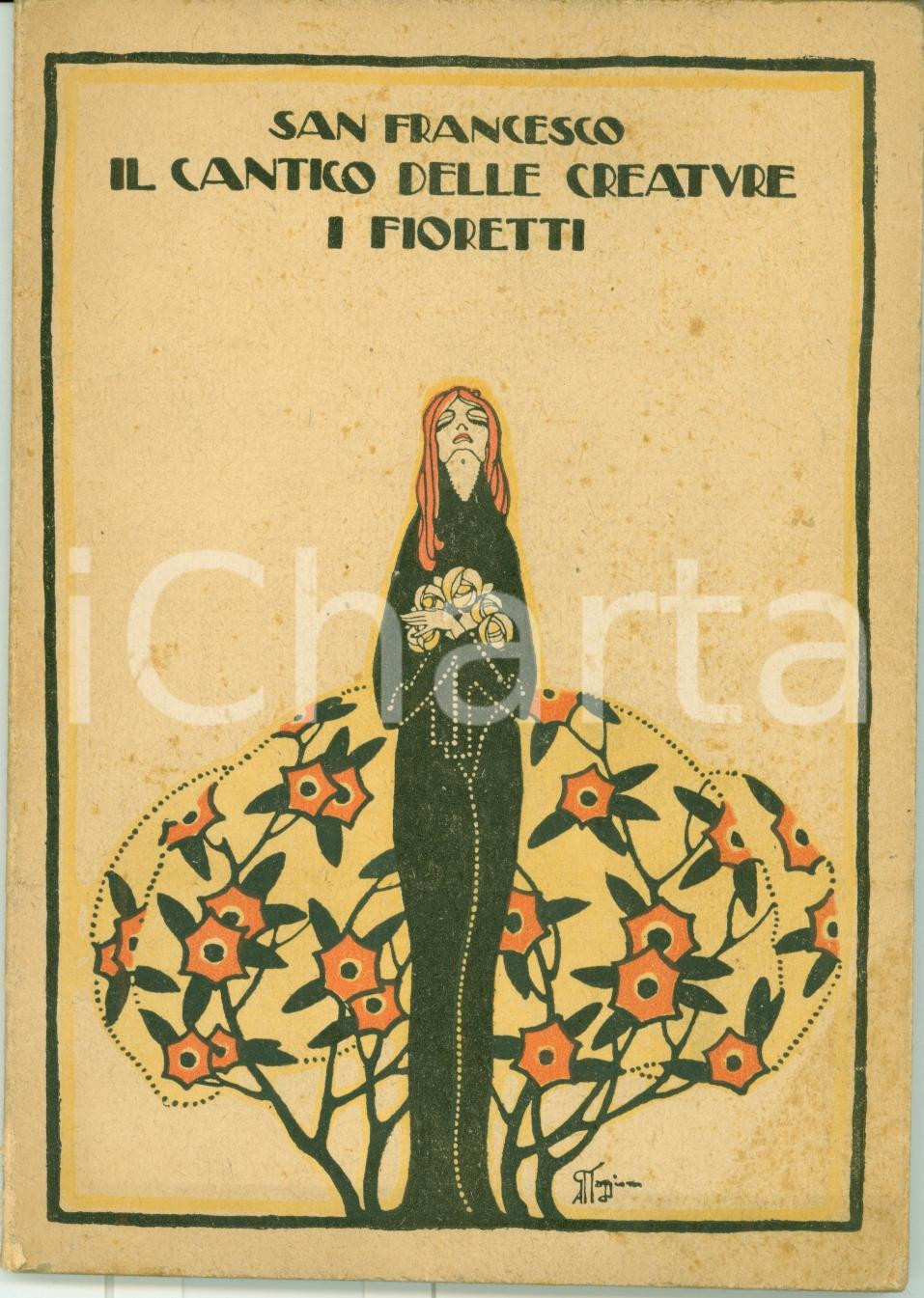 Oggetto da collezione cartaceo 1923 SAN FRANCESCO Cantico creature XILOGRAFIE ORSI Ed. Modernissima 1