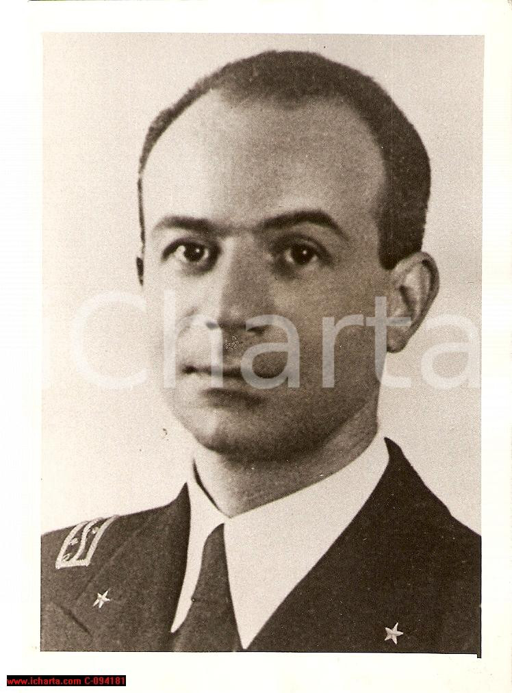 Fotografia d epoca originale 1941 WW2 Medaglia d oro Bastianini Domenico R. MARINA  Foto 9x13 cm 1