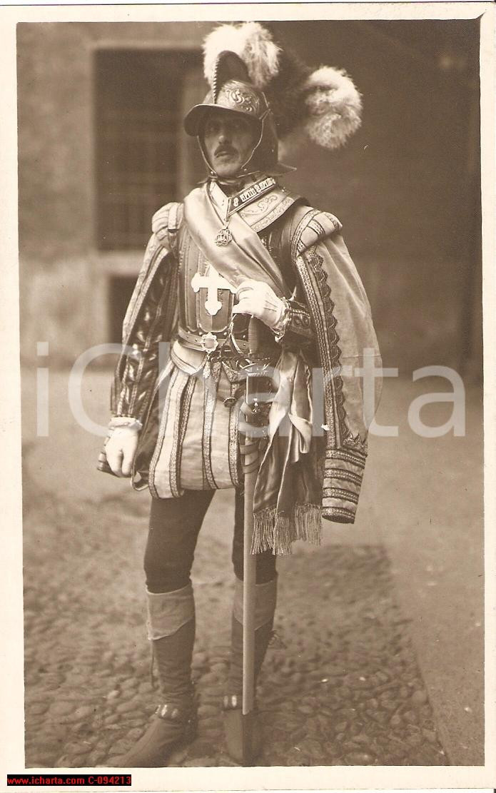 Fotografia d epoca originale 1928 Carosello di Torino. Conte Andrea Provana LEPANTO 1