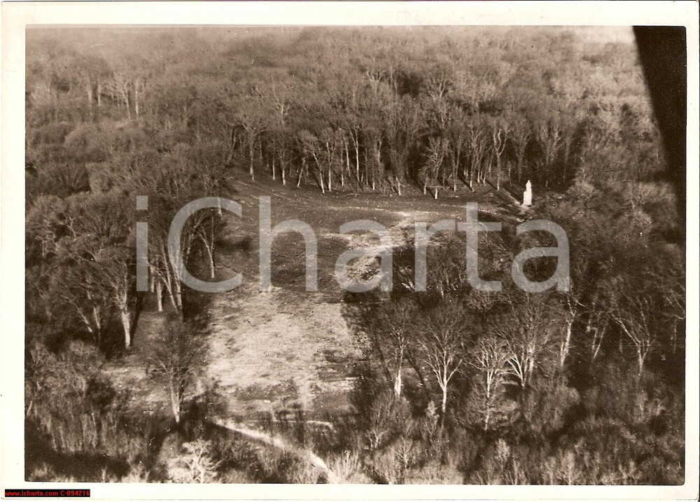 Fotografia d epoca originale 1941 Foto aerea di Compiegne, armistizio di due guerre 1