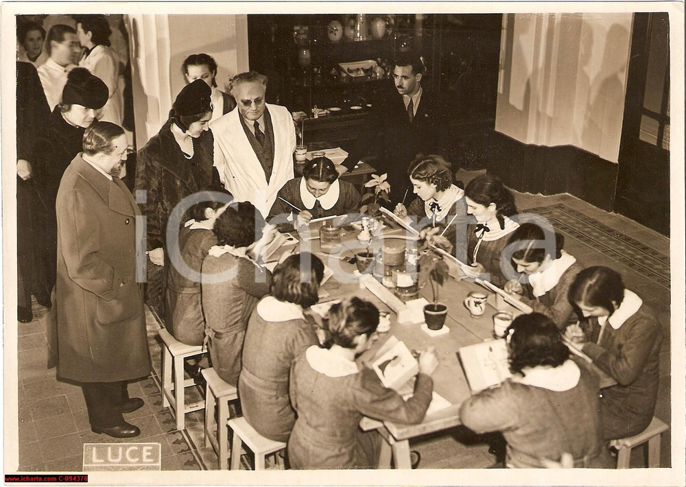 Fotografia d epoca originale 1938 Roma Sanatorio Maria di Savoia per Concerto di Giacomo Lauri Volpi Foto 1