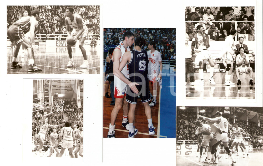 Fotografia d epoca originale 1990 ca SCAVOLINI PESARO Victoria Libertas LOTTO 5 Foto BASKET Pallacanestro 1