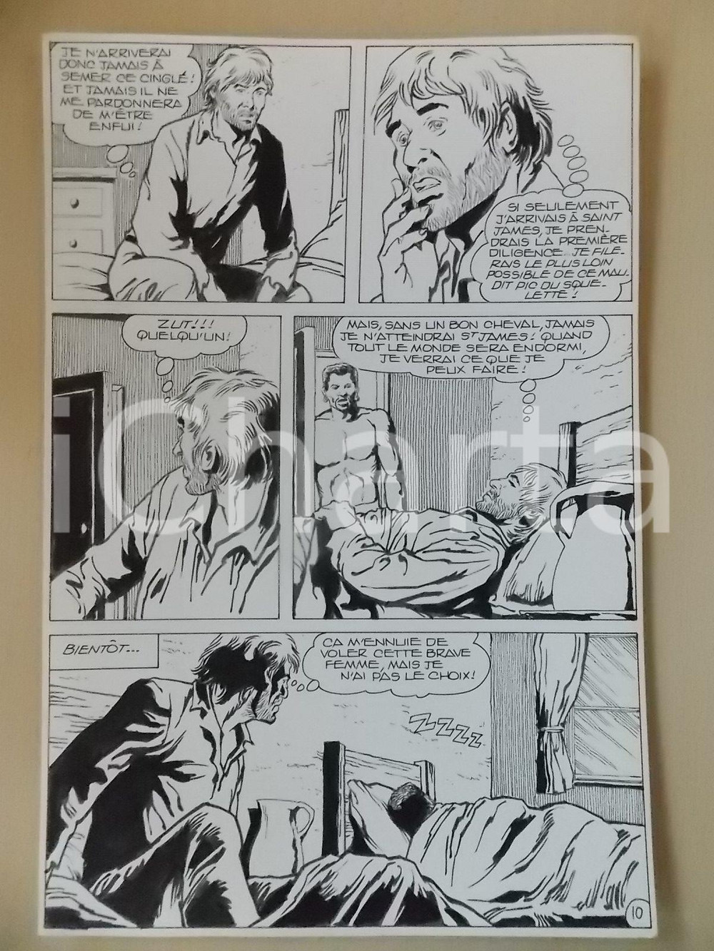 Opera d’arte autentica 1990 BILLY BOYD Ep.5 Luciano BERNASCONI Pensieri notturni Tavola originale 1