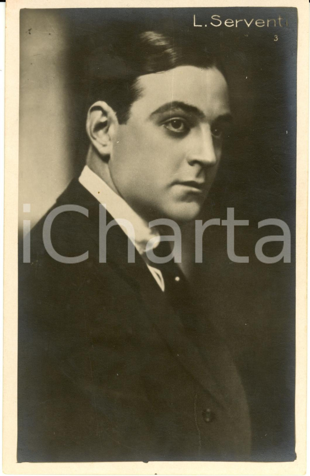 Cartolina originale da collezione 1920 ca Attore LUIGI SERVENTI - Cartolina FP NV 1
