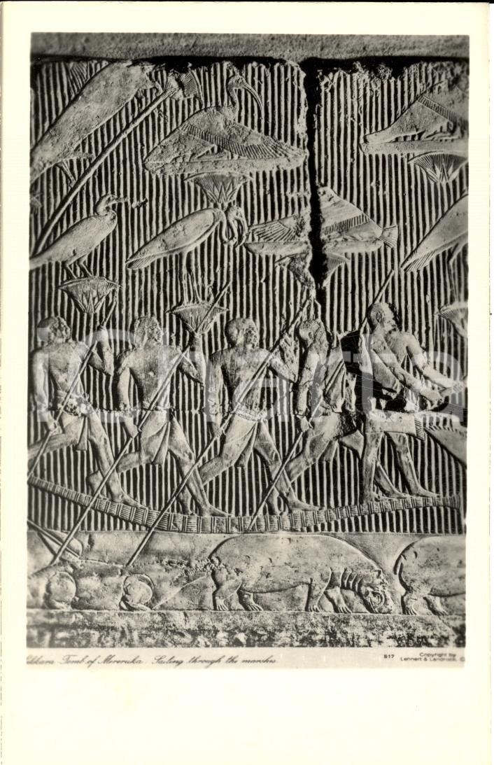 Cartolina originale da collezione 1930 ca SAKKARA Tomba di MERERUKA LEHNERT LANDROCK 1